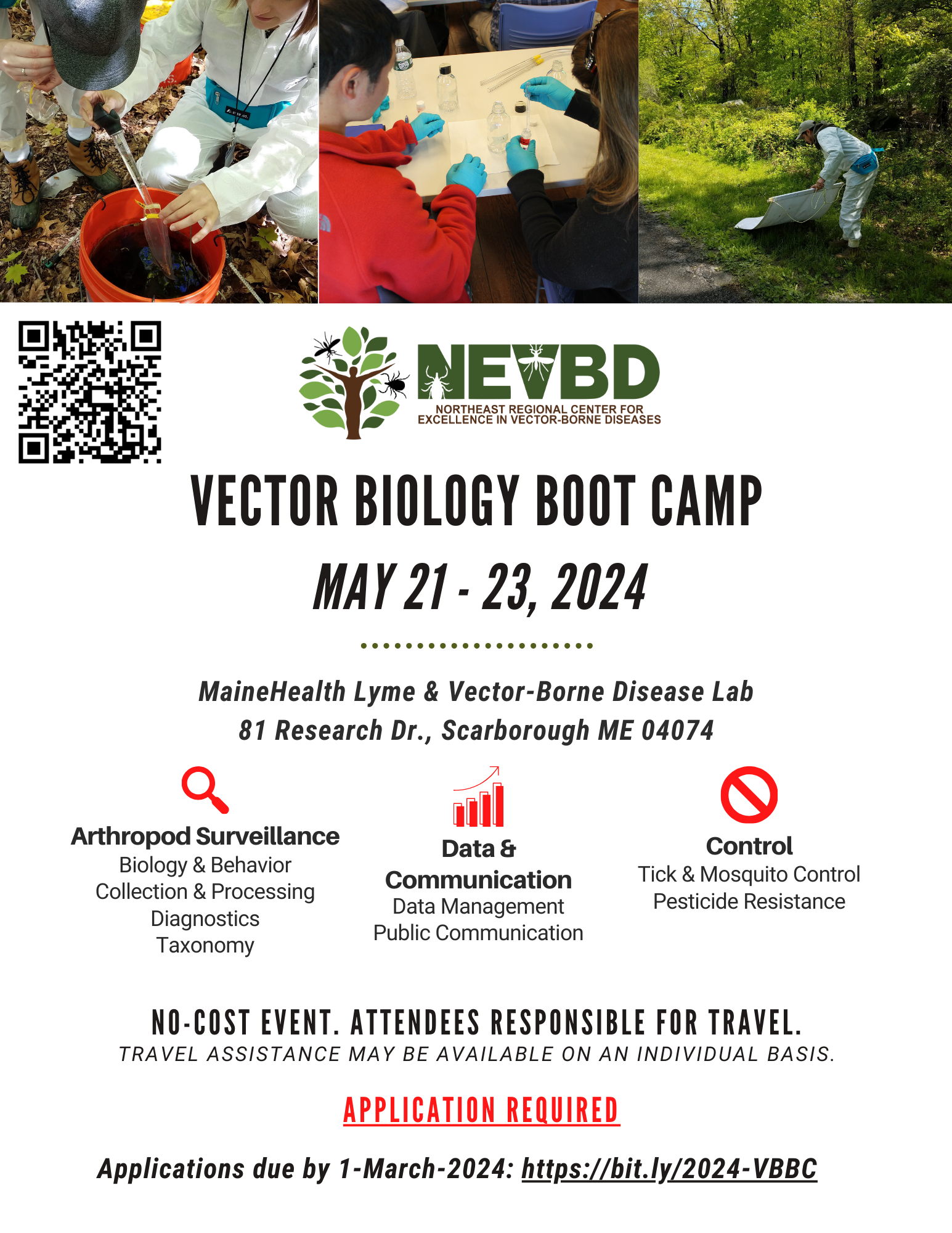 2024 flyer for vector biology boot camp program